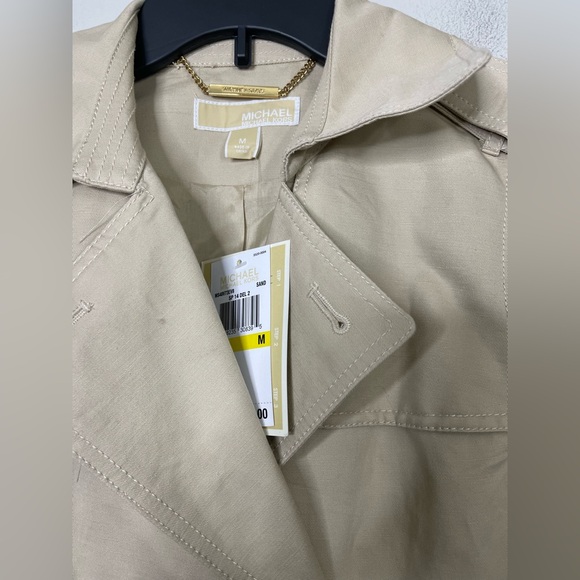 Micheal Kors NWT Khakis Trench coat dress double breast Sz Medium - Picture 5 of 8